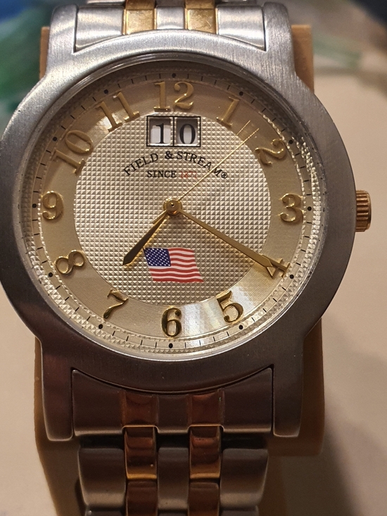 Field & Stream Other - 10/$20 Field & Stream Freedom 3 Silver/Goldtone Men's Watch w/Date